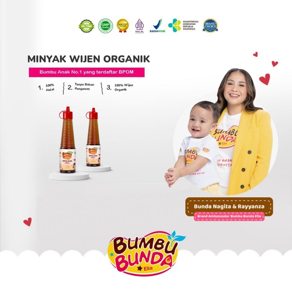

Bumbu Bunda Elia Minyak Wijen Organik 150 ml