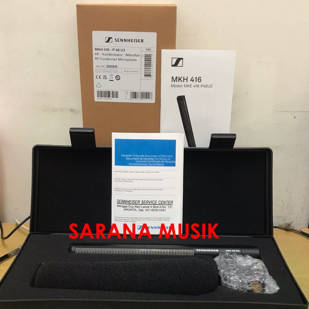 Mic Shotgun Sennheiser MKH416 P48 / MKH-416 P48 / Sennheiser MKH 416 Short Shotgun Interference Tube