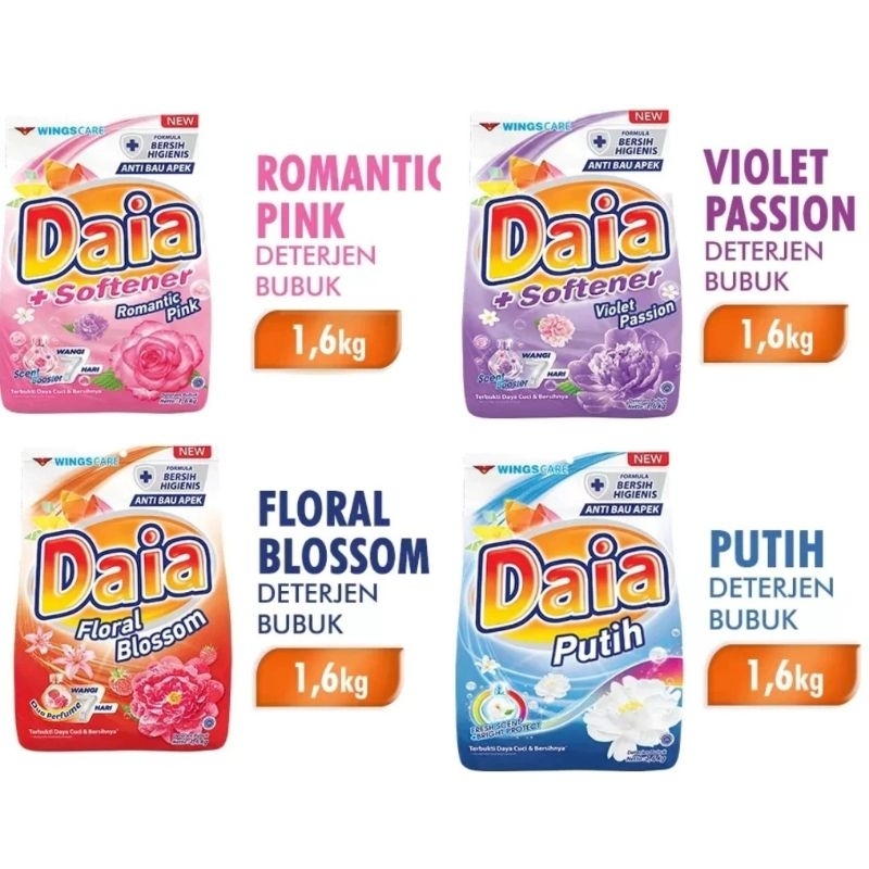 Daia Deterjen Bubuk Jumbo 1,6 Kg