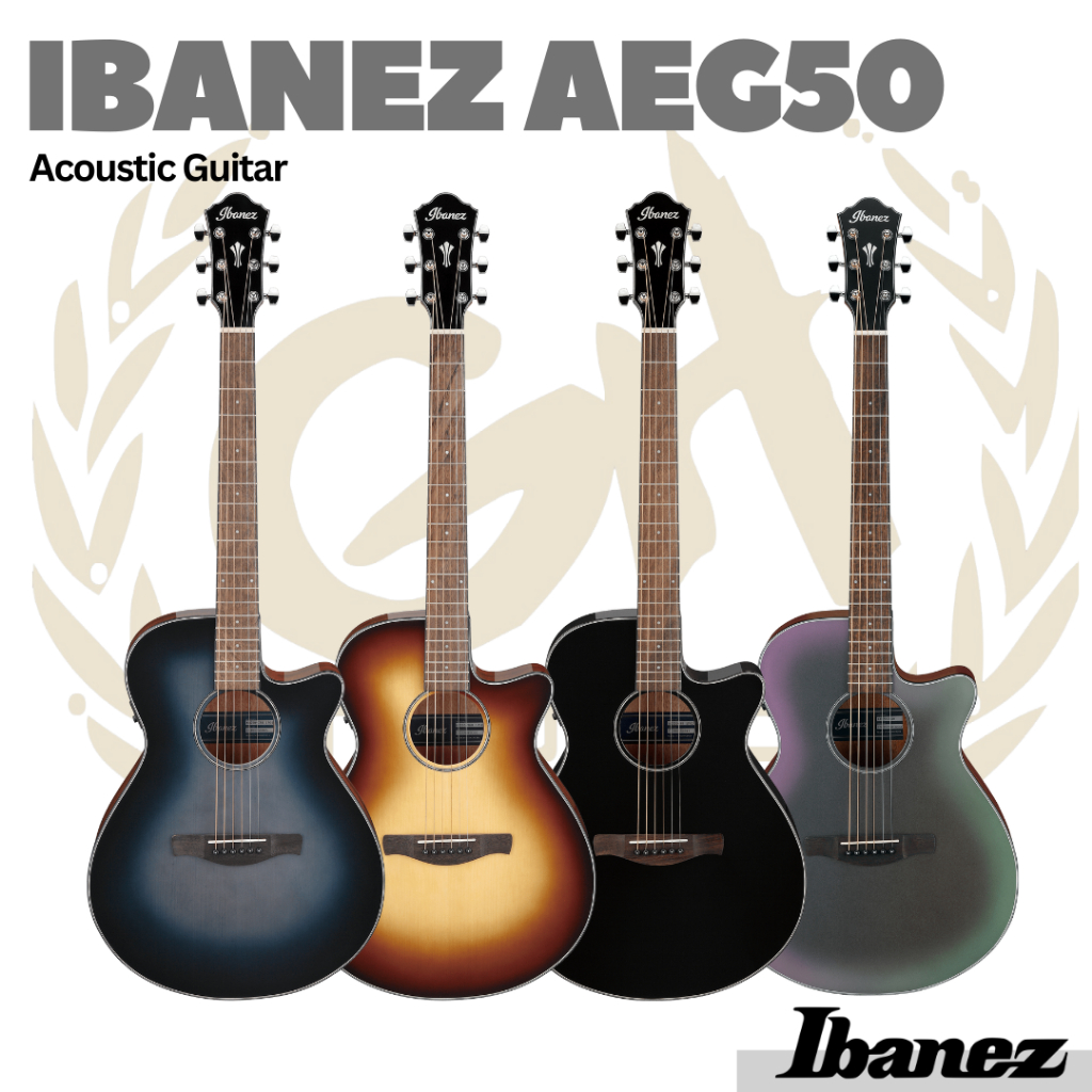 IBANEZ AEG50 DHH AKUSTIK GITAR ORIGINAL