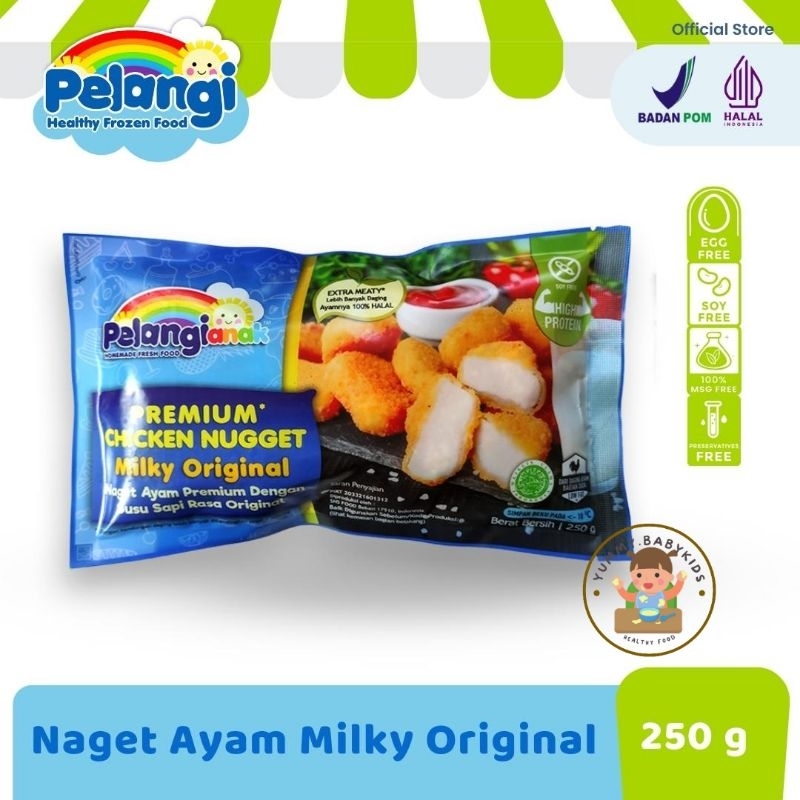 

Nugget Ayam Milky Original PELANGI ANAK TANPA MSG TANPA PENGAWET