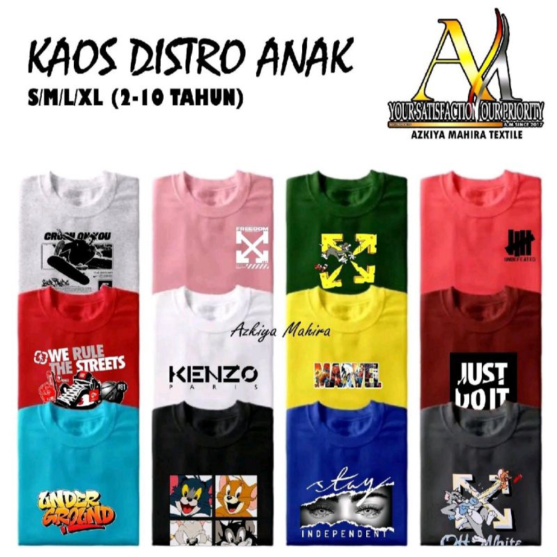 PAKET USAHA KAOS DISTRO ANAK COTTON COMBED PREMIUM
