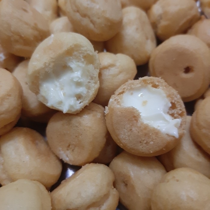 

1 Kg Sus Kering Isi Krim Vanila Soes Vanila Camilan Cemilan Snack