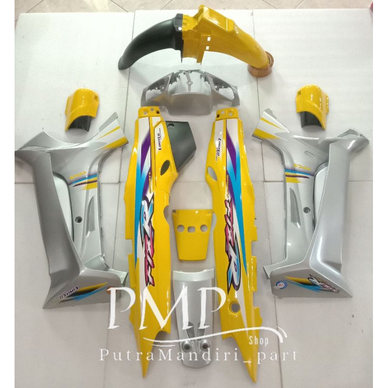 Body Cover Full Set Halus Fiz R F1ZR LE Kuning Silver Limited Edition, Body Cover Motor Yamaha F1Z R