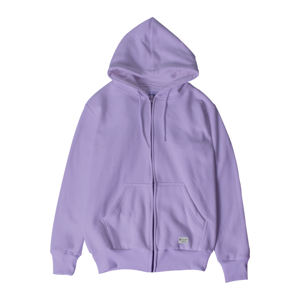 Spasmodic - Jaket Hoodie Zipper Polos Lilac