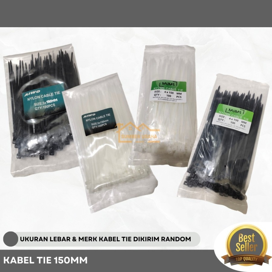 

KABEL TIES 3.6 15CM CABLE TIE / KABEL TIS NYLON 3,6 x 150 MM/ KABEL TIE PENGIKAT BARANG / KABEL TIES IKAT TALI SUPER KUAT/ PENGENCANG BARANG