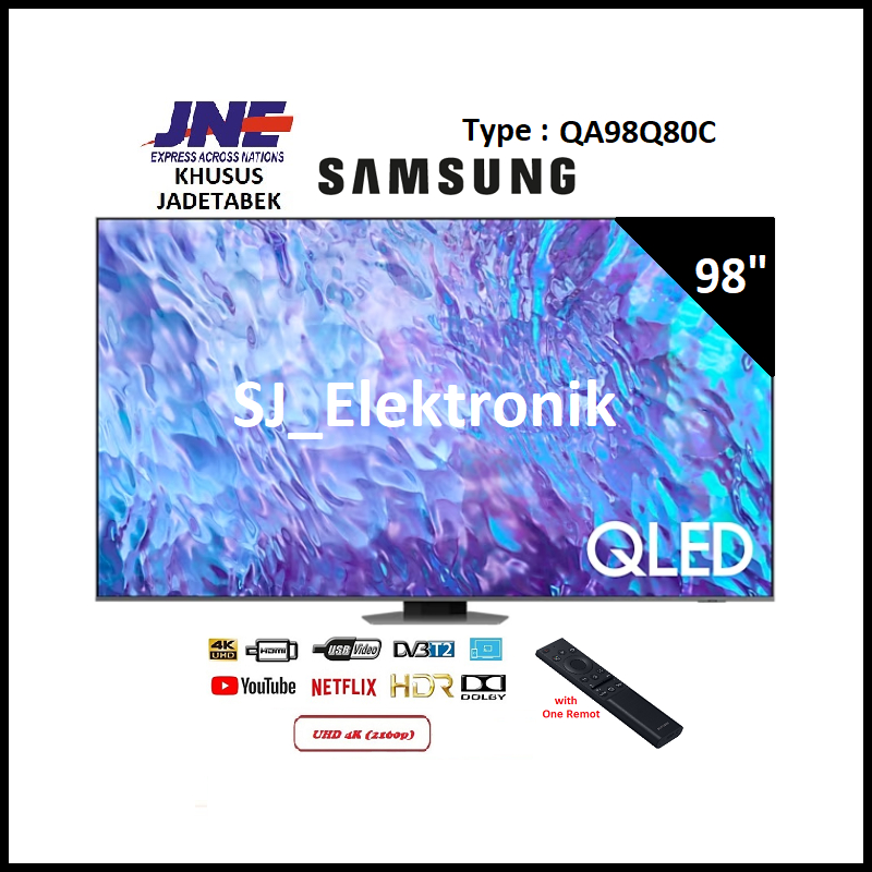 Samsung QLED 98 Inch 98Q80C - 98Q80 Smart TV UHD 4K - QLED 4K Q80C