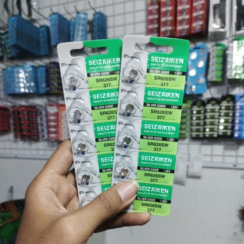 Baterai seiko SEIZAIKEN sr626sw 626 377 1.55volt original (5pcs)