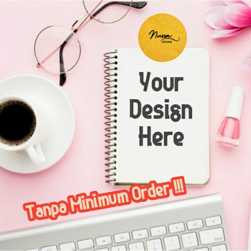 

[Eksklusif] Pocket NoteBook A5 Spiral Design Custom Tanpa Minimal Pembelian