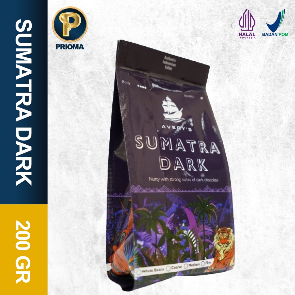 

Kopi Premium Avery's Sumatra Dark 200gr