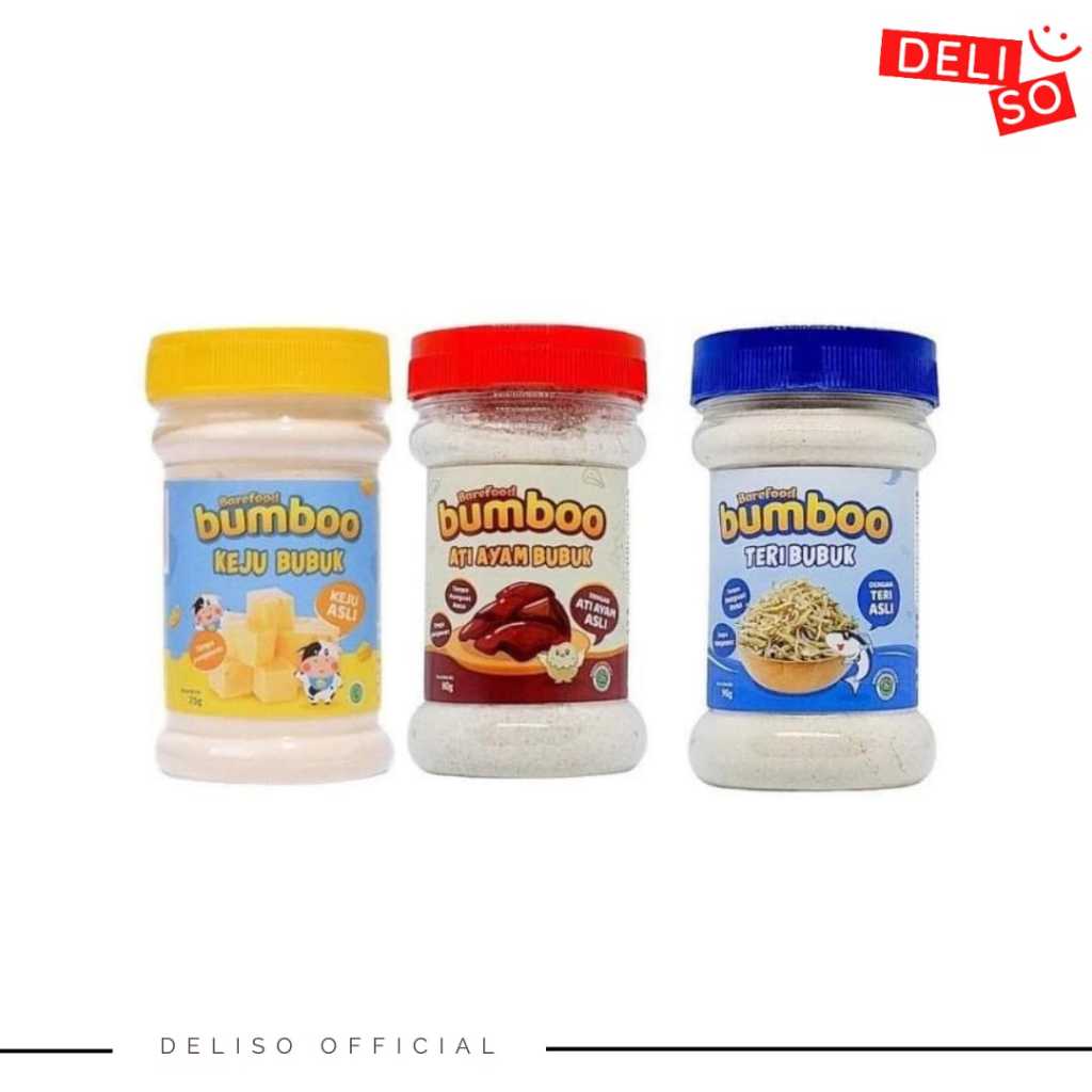 

BUMBOO Keju Bubuk Asli 75gr MPASI Anak Keju Cheddar Australia Sumber Lemak & Protein