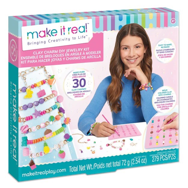 

Make It Real Clay Charm DIY Jewelry Kit Original Mainan Anak