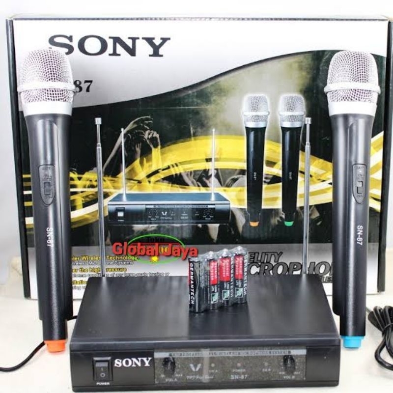 Mic wireless sony sn87/ mic sony sn 87/ mic/ mic karaoke/ ktv/MIC tanpa kabel/ wireless microphone
