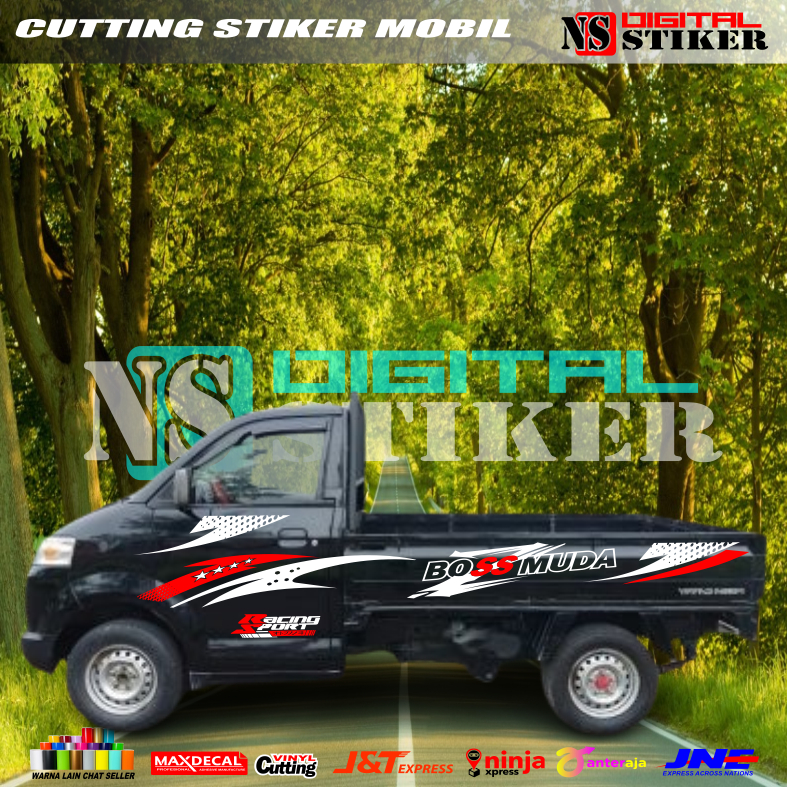 0241 Stiker Mobil Pick Up Apv Stiker Striping Suzuki Sport Stiker Mobil Pick Up Suzuki Apv Mega Carr