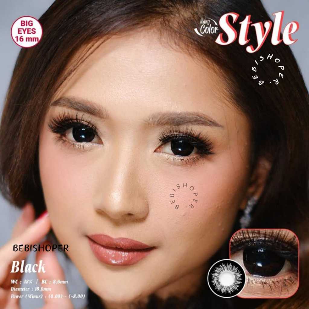 COD Softlens BESAR STYLE 16MM Softlens Abu Abu Minus , Softlens Terlaris , Softlens Hitam Minus , So