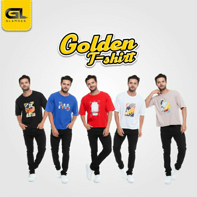 GLAMOAS - GOLDEN T-SHIRT / KAOS ANAK / GOLDEN T-SHIRT GLAMOAS