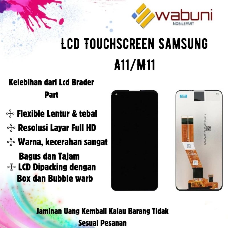 Wabunimobilepart Lcd Touchscreen Samsung A11 / M11 OEM / Lcd hp Samsung / Lcd hp / Touchscreen Hp/ s