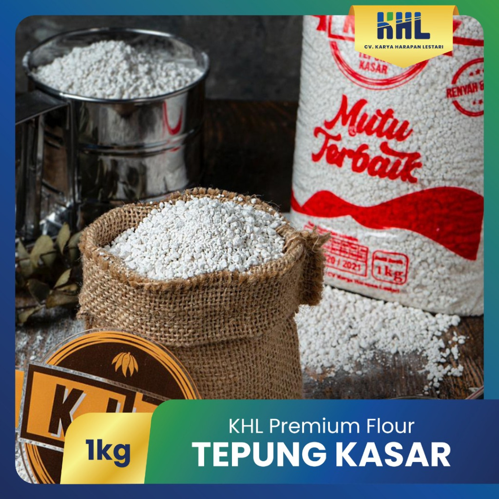 

1 Kg Tepung Tapioka Kasar / Tepung Kasar / Tepung Shihlin / Tepung Crispy / Tepung Krispi / Tepung Tapioka / Tepung Kasar KHL