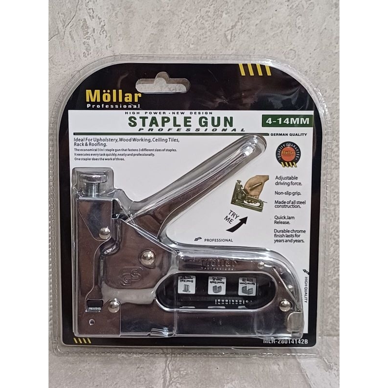 

Staple gun / staples tembak manual merk mollar 4-14mm MLR-28014142B