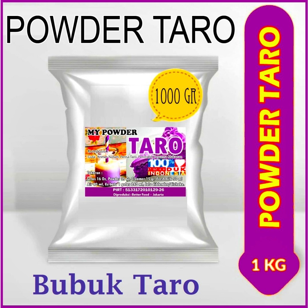 

BestSeller Powder Rasa Taro 1000 Gram - Bubuk Taro Talas - 1 Kg