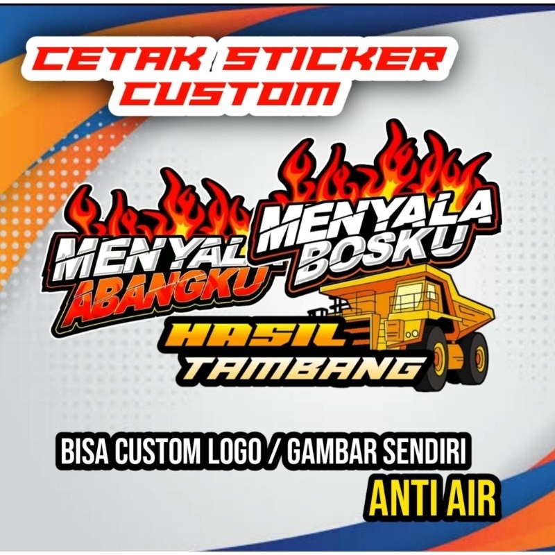 

CUSTOM STIKER DENGAN DESAIN SENDIRI