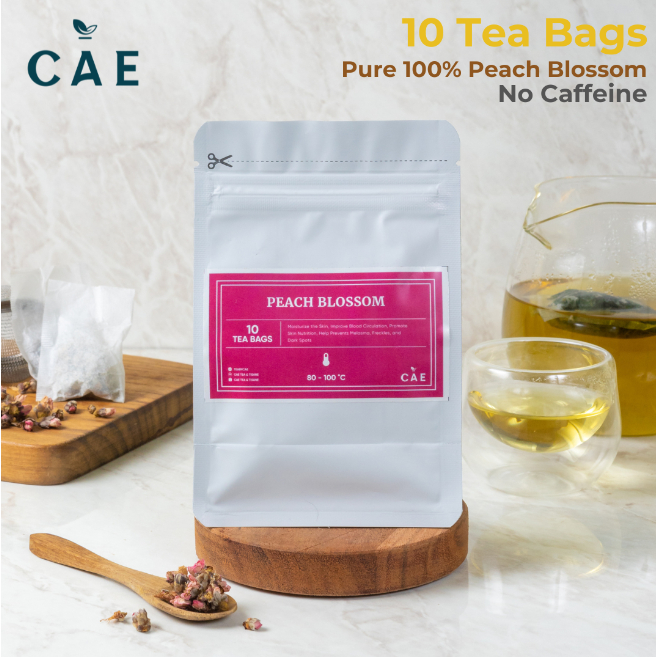 

PEACH BLOSSOM 10 TEA BAGS Teh Bunga Persik Dried Flower Kering Pure Premium