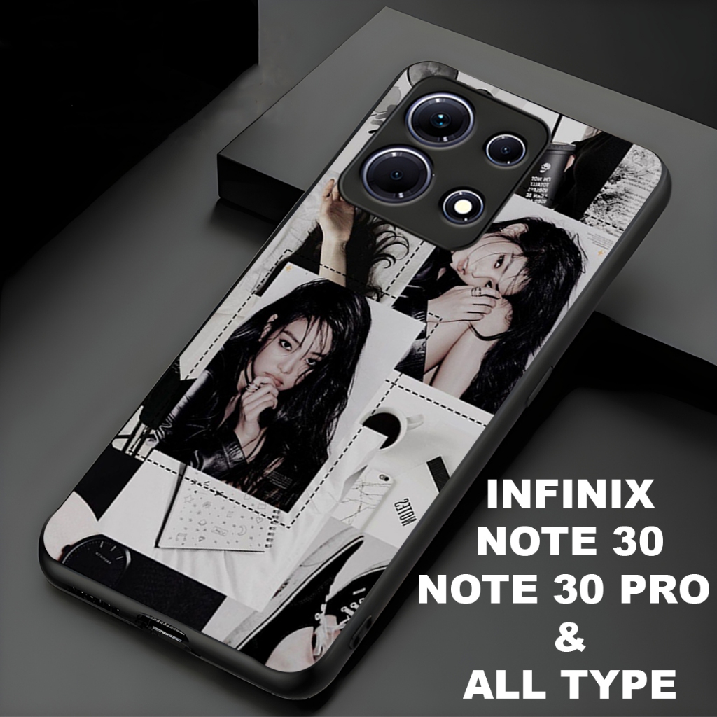 (COD68) Softcase glossy kilau INFINIX NOTE 30/30 PRO/HOT 30/30i dan ALL TYPE /motif Black Pink( bisa