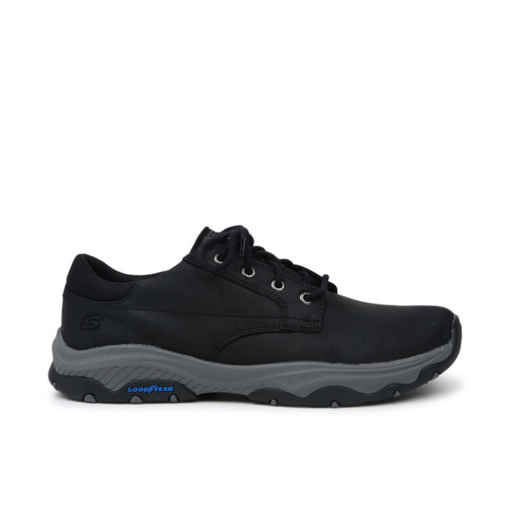 Sepatu Sneakers Pria Skechers Relaxed Fit Black (204716BLK) Original