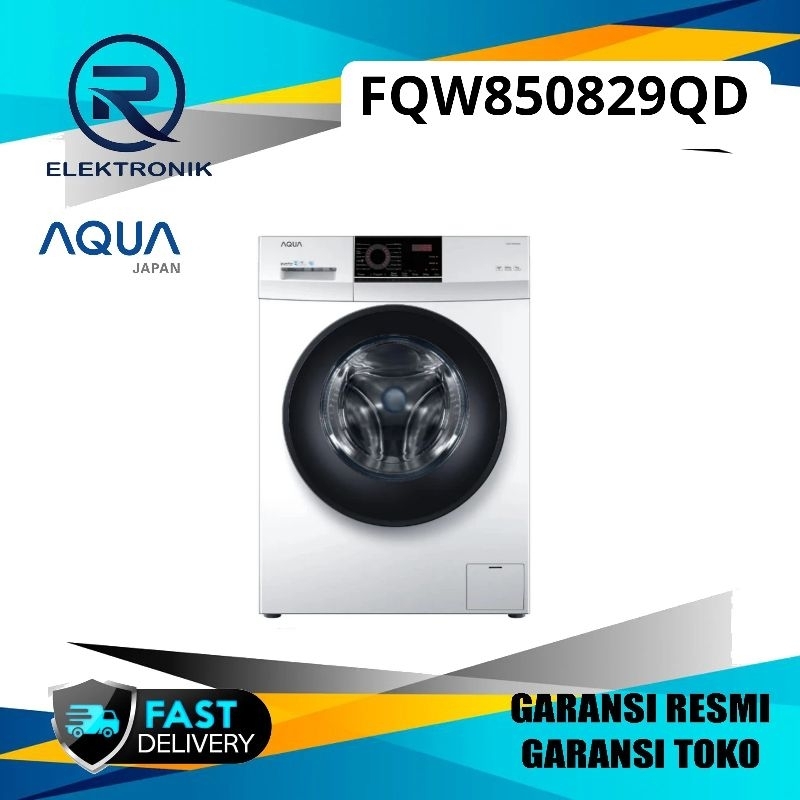 MESIN CUCI AQUA FQW850829QD 8.5 KG FRONT LOADING FQW850829QD