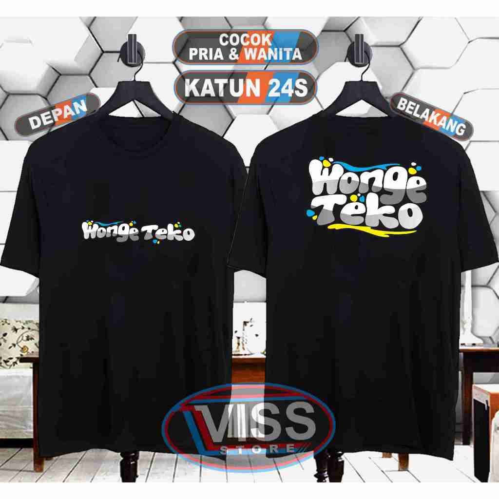 KAOS WONGE TEKO KAOS PRIA KAOS DISTRO