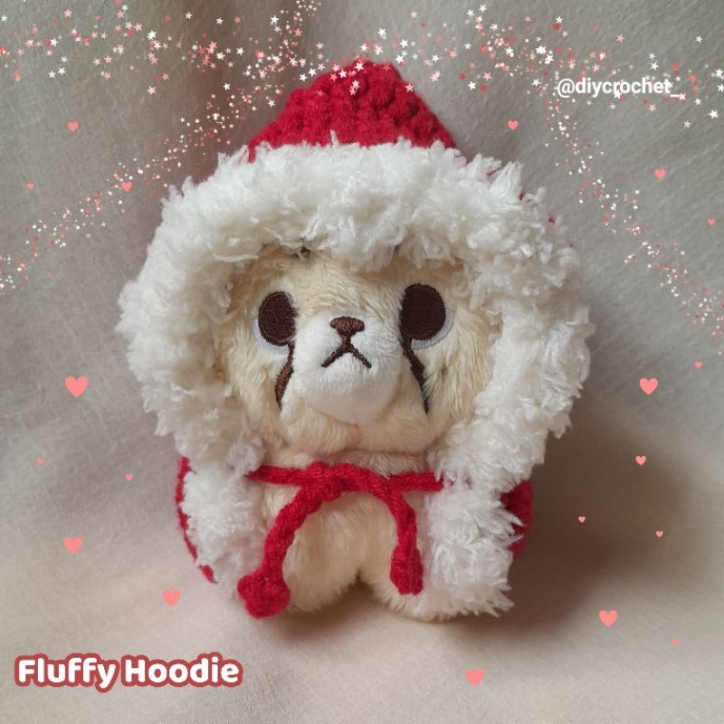 10 cm kpop doll clothes (fluffy hoodie)