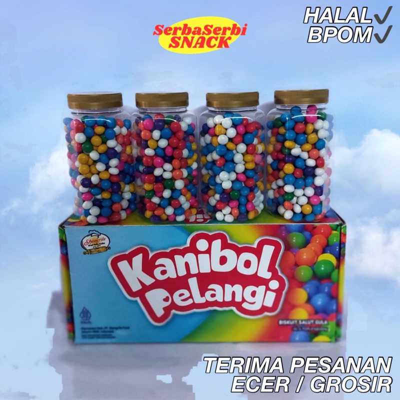 

Shangrila Coklat Kanibol Pelangi 4 x 250gr | Snack Coklat Bola Bulat Lebaran Idul Fitri Anak