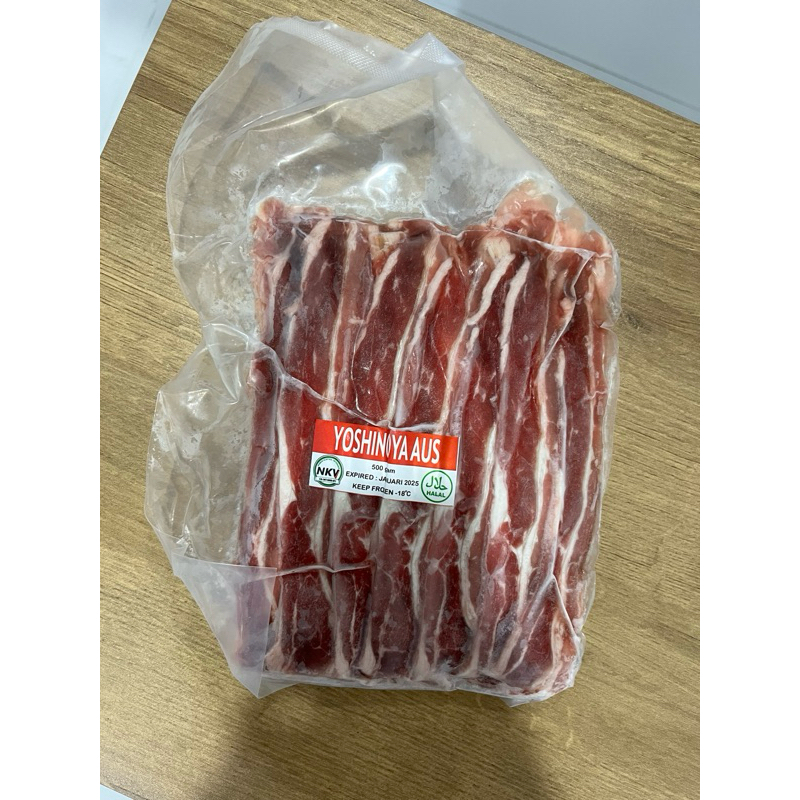 AUS Shortplate/daging yoshinoya/ sliced beef/ daging beku/ sliced beef frozen 500gr