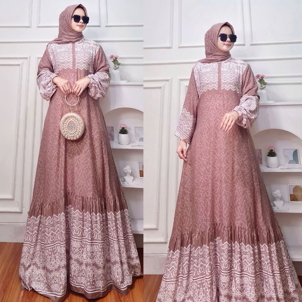 ERA.ID X Nura Collection - Kaledha Katun Rayon set kerudung  - Pakaian Wanita - Baju Muslim & Jumpsu