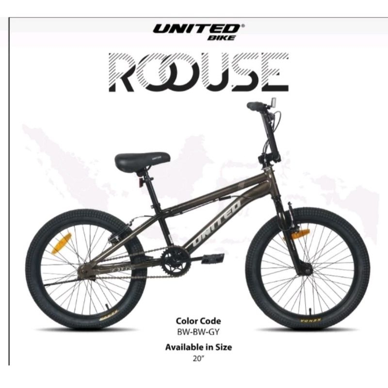 Sepeda BMX Anak Dewasa 20 inch United Roouse Rotor Stang 360°