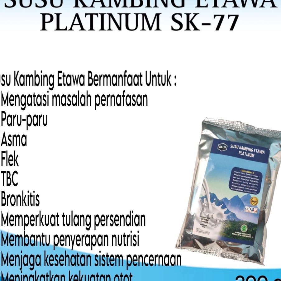 

V44859 SUSU KAMBING ETAWA PLATINUM SK77 ORIGINAL 2gr