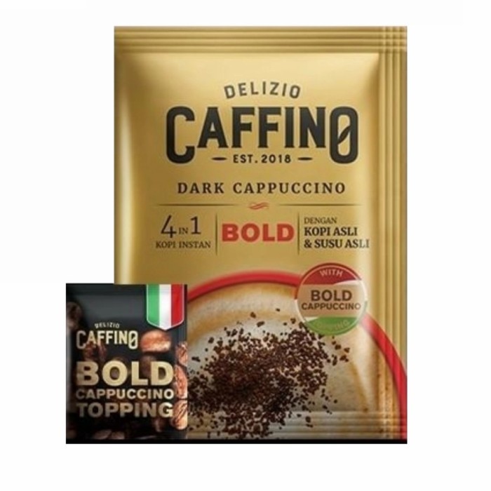 

Caffino Delizio Kopi Bold Dark Cappuccino Barista 25G 1 Renteng