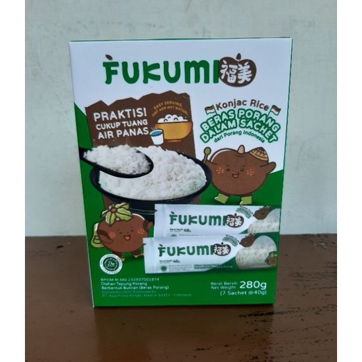 

1111 Fukumi Beras Porang 1 Box Isi 7 Sachet 4 gram