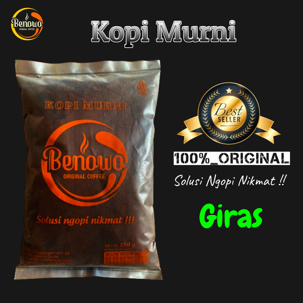 

Kopi Benowo | Kopi Bubuk Giras 100% Murni | 100Gram