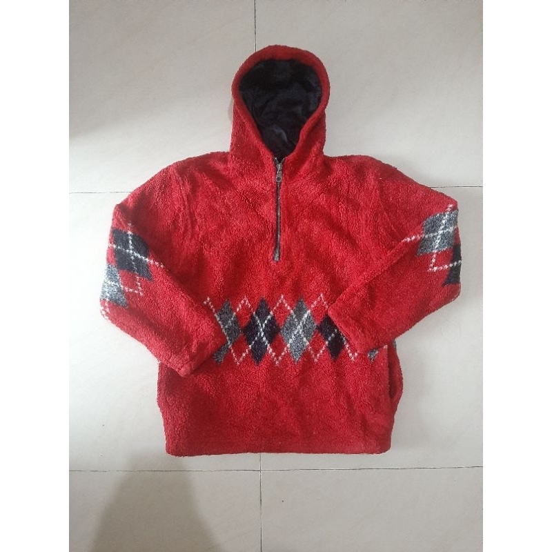 FC USA Sherpa Navajo Hoodie Halfzip Half zip Second PL Preloved