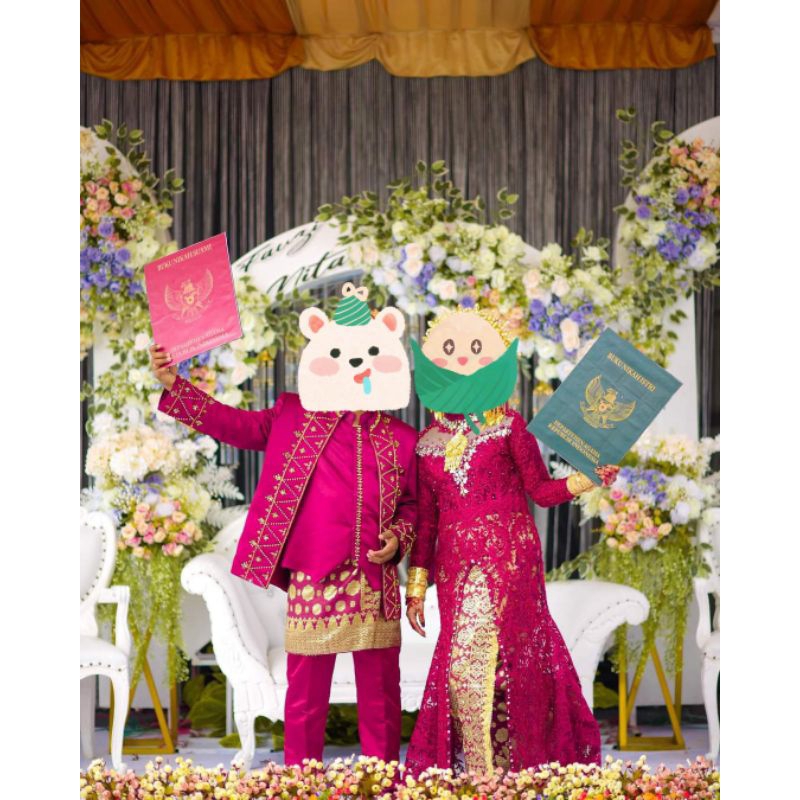 Replika Buku Nikah Jumbo Untuk Foto Wedding Sepasang