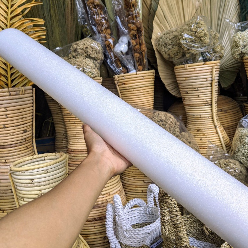 TERBARU Busa Pipa  Busa Bunga Elastis Dekorasi Pelaminan Oasis Floral Foam putih