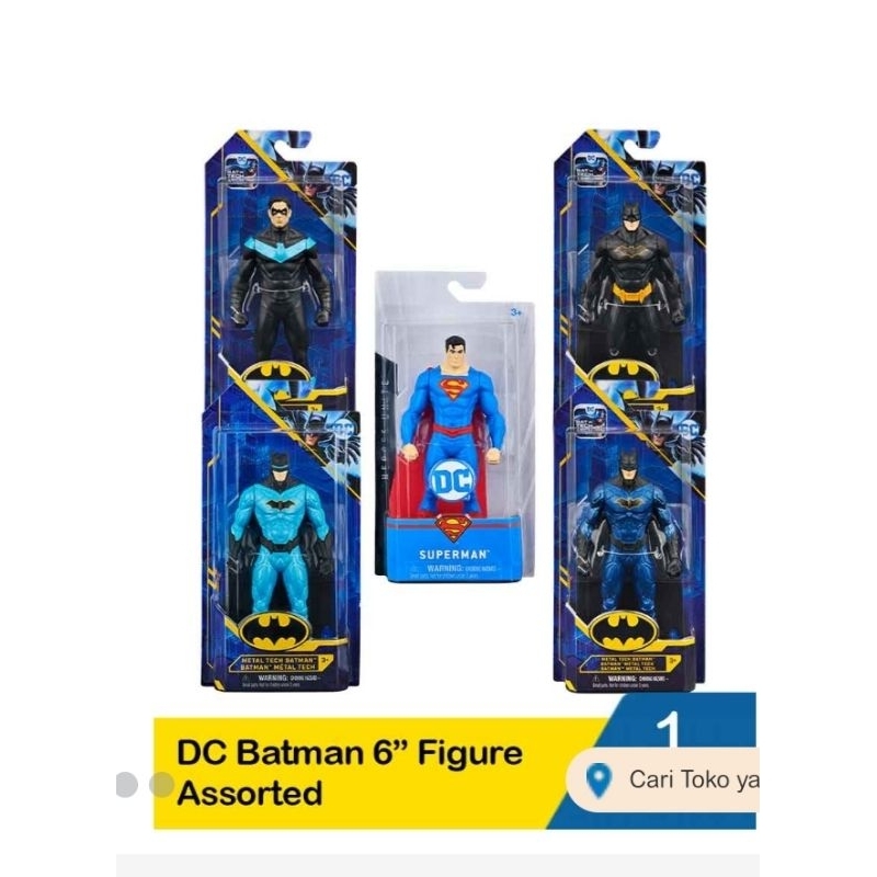 Spin Master 6" Figure DC Super Heroes Assorted