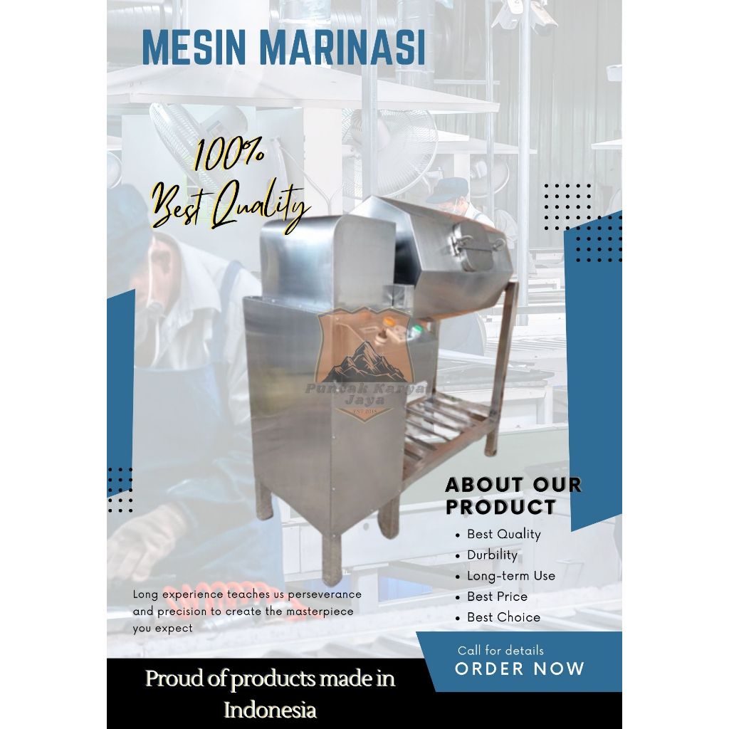 Mesin Marinasi Ayam - Marinasi Daging 10kg/Proses