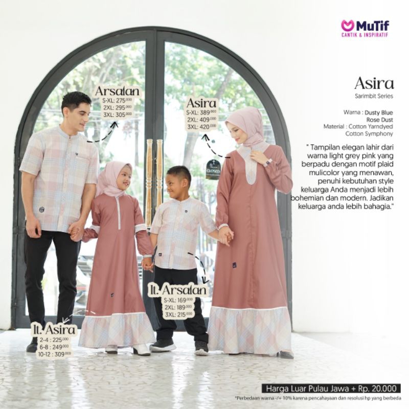 Asira Sarimbit Series by Mutif | Sarimbit Keluarga | Sarimbit Lebaran 2024 | Sarimbit Keluarga Mutif