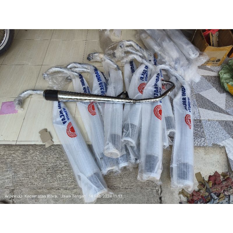kenalpot gl promax fajar indah  sudah kastem bedel anti ngempet
