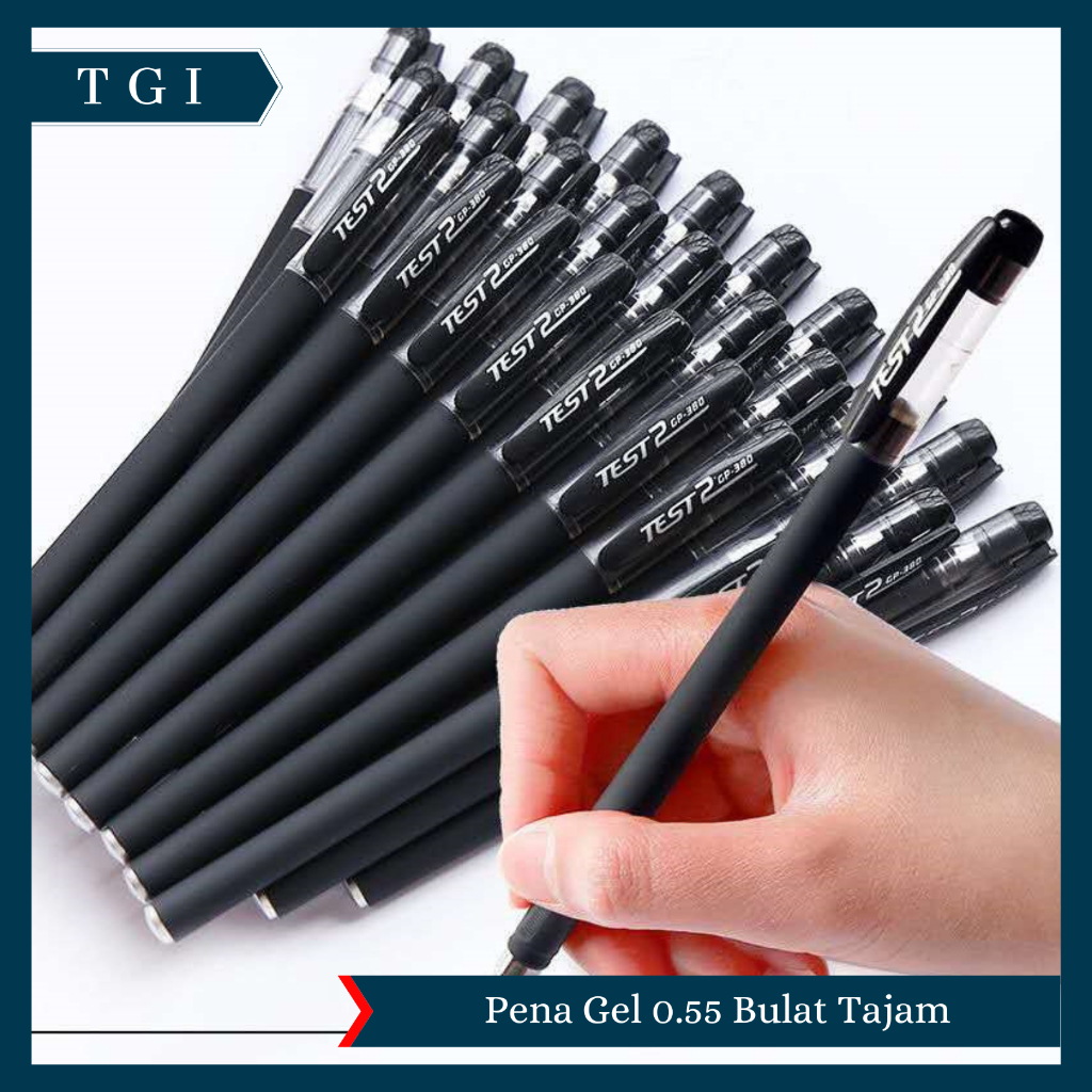 

TGI - PULPEN GEL 0.5mm BULAT TAJAM POLOS HITAM MERAH BIRU PENA GEL ALAT TULIS KANTOR SEKOLAH