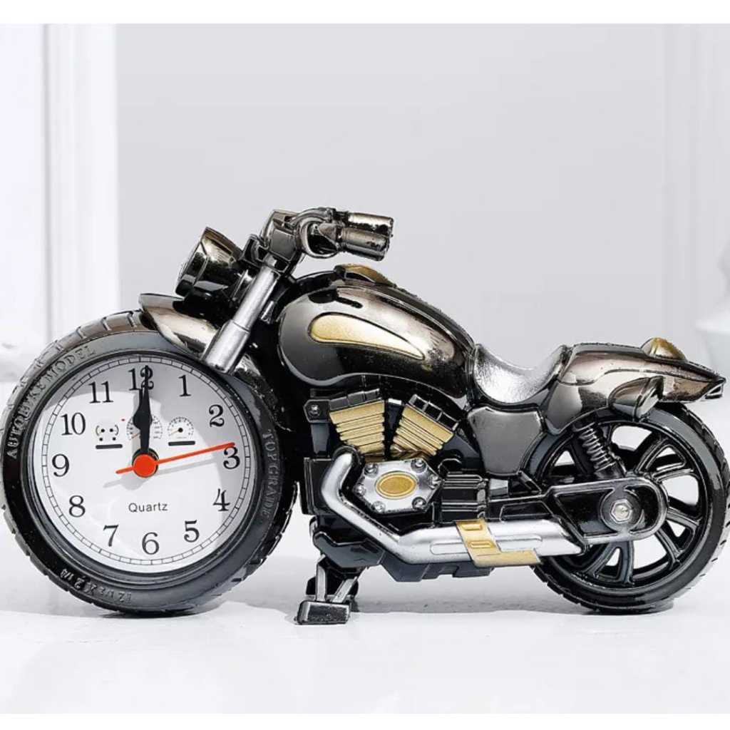 DHIO2 Jam meja model sepeda motor harley davidson