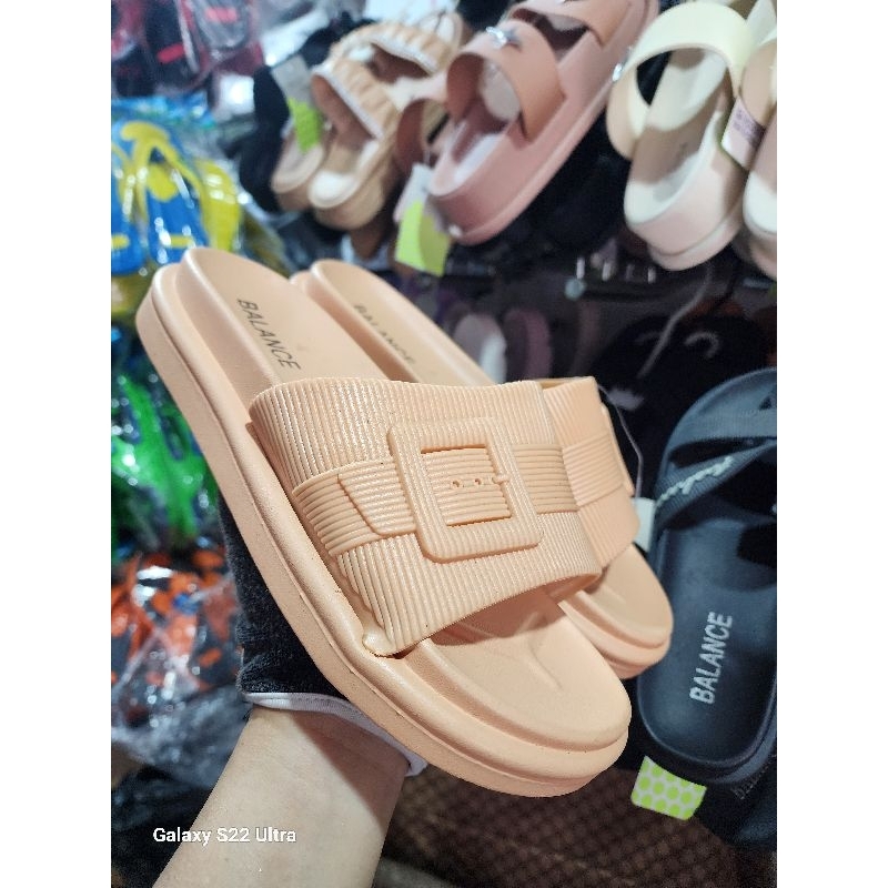Sandal Slop Balance 840 Motif Gesper Jelly Karet
