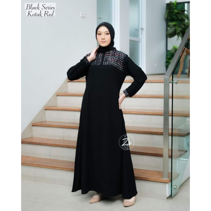 GAMIS HITAM POLOS PREMIUM